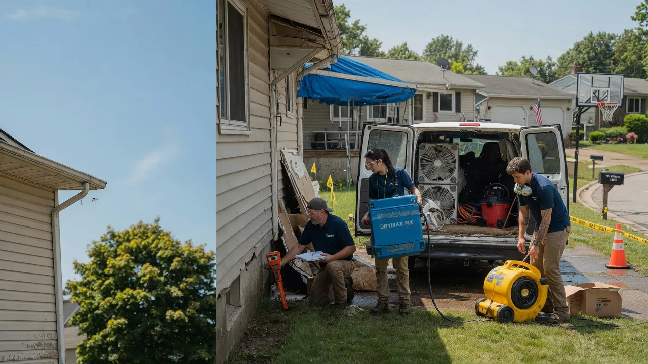 Ceiling Leak Cleanup in Hoffmeister, NY near me