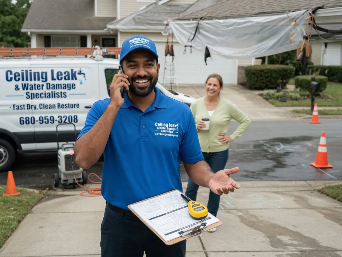 Ceiling Leak Cleanup Hoffmeister, NY FAQs